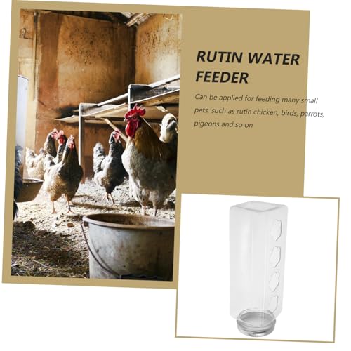 JOINPAYA Transparenter Hühnerfutterspender Rutin mit Großem Fassungsvermögen Leichter Reinigung Robuster Futtertröge für Hühner und Kleine Vögel Praktischer Wasser und Futterautomat für JOINPAYA Transparenter Hühnerfutterspender Rutin mit Großem Fassungsvermögen Leichter Reinigung Robuster Futtertröge für Hühner und Kleine Vögel Praktischer Wasser und Futterautomat für von JOINPAYA