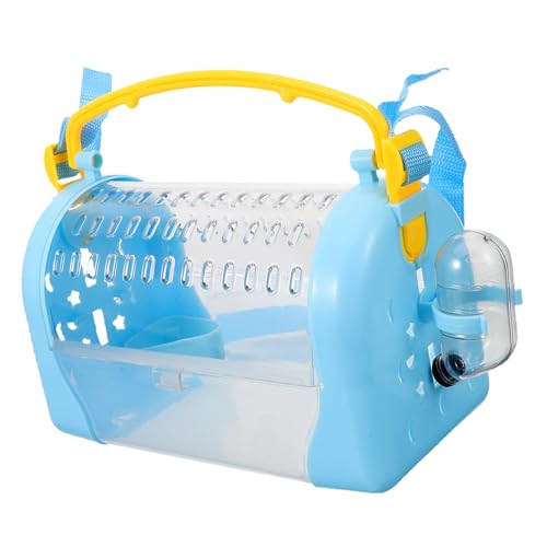 JOINPAYA Transportbox für Kleine Haustiere Robuster Kunststoffkäfig für Hamster und Zwerghamster für Reisen und Outdoor Aktivitäten Sicherer und Bequemer Hamsterträger von JOINPAYA