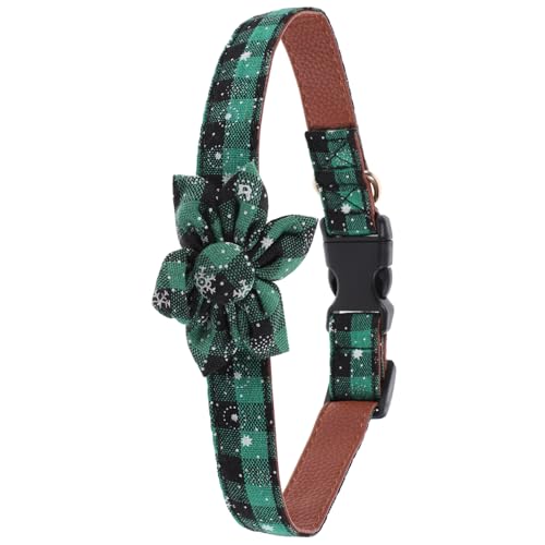 JOINPAYA Verstellbares Haustier Hundehalsband Weihnachts Sonnenblumen Design Niedliches Sicheres Katzen und Hundehalsband für Kleinen Hund Komfortabel und Langlebig Deko für Festliche von JOINPAYA