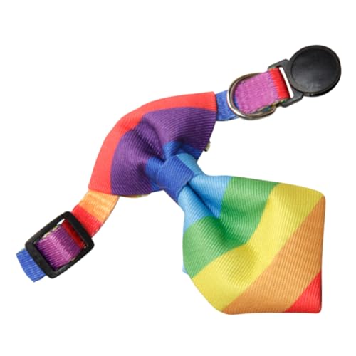 JOINPAYA Verstellbares Haustierhalsband mit Regenbogen Muster für Hunde und Katzen Leichtes Design Bequem und Auffällig Perfektes Zubehör für Haustier JOINPAYA Verstellbares Haustierhalsband mit Regenbogen Muster für Hunde und Katzen Leichtes Design Bequem und Auffällig Perfektes Zubehör für Haustier von JOINPAYA