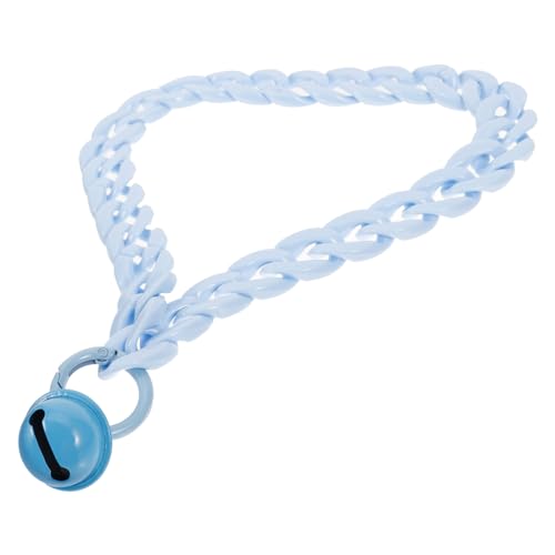 JOINPAYA Verstellbares Katzenhalsband mit Glöckchen Verstellbares Haustierhalsband aus Strapazierfähigem Material Dekoratives Leichtes Haustierhalsband für Katzen und Welpen Hellblau von JOINPAYA