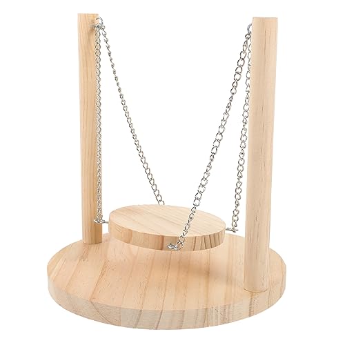 JOINPAYA Vogel Schaukel aus Natürlichem Holz für Papageien und Wellensittiche Plattform mit Feiner Verarbeitung für Haustierkäfige und Spielmöglichkeiten von JOINPAYA