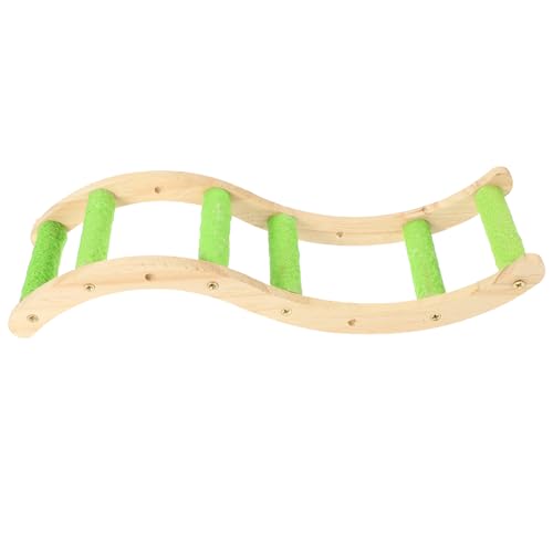 JOINPAYA Vogel kletterleiter aus Holz für Papageien und Hamster Bunte Haustier Leiter Brücke Kratzfeste Vogelspielzeug Kletterhilfe für Käfig Fördert Bewegung und Krallenpflege von JOINPAYA