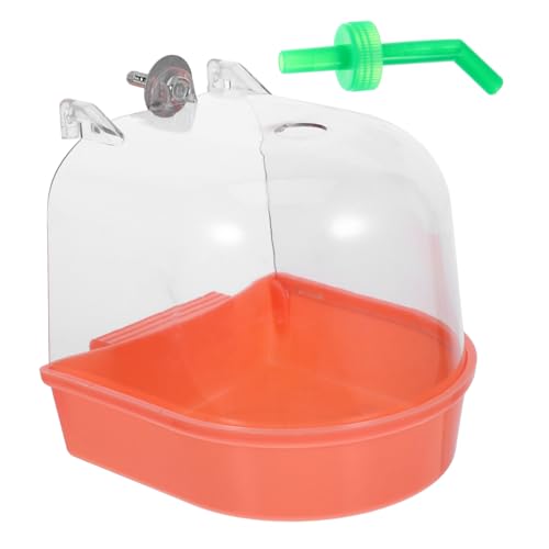 JOINPAYA Vogelbad Kleiner Vogelduschenwürfel Papagei Badewanne Papageienzubehör Sittichbad Für Innenkäfig Haustier-Vogel-badewanne Vogel Badewanne Orange Abs JOINPAYA Vogelbad Kleiner Vogelduschenwürfel Papagei Badewanne Papageienzubehör Sittichbad Für Innenkäfig Haustier-Vogel-badewanne Vogel Badewanne Orange Abs von JOINPAYA