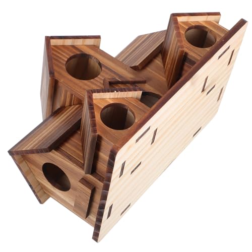 JOINPAYA Vogelnest-Ornamente aus Holz Vogelhütte für Käfig Papageienbrutnest Vogelhaus aus Holz intelligenter Vogelhäuschen Vogel Stehen Sparrow Bird House hölzern Coffee JOINPAYA Vogelnest-Ornamente aus Holz Vogelhütte für Käfig Papageienbrutnest Vogelhaus aus Holz intelligenter Vogelhäuschen Vogel Stehen Sparrow Bird House hölzern Coffee von JOINPAYA