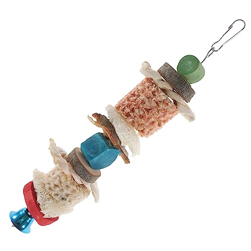 JOINPAYA Papagei Kaut Spielzeug Vogel Hängendes Kauspielzeug Aus Holz Für Papageien Und Sittiche Zerkleinerungsspielzeug Für Vögel Und Papageienkäfige Beißspielzeug Für Vogelkäfige von JOINPAYA