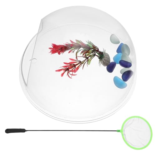 JOINPAYA Wandvase Durchmesser Kunststoff Wand-Aquarium mit Zubehör Transparenter Hänge-fischbehälter und Pflanzgefäß für Betta und Pflanzen Kreative Wanddekoration für Wohn Arbeitsräume von JOINPAYA