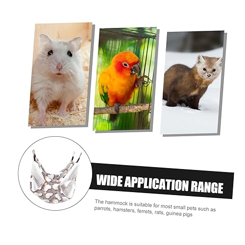 JOINPAYA Warme Doppellagige Kleintier Hängematte für Hamster und Meerschweinchen Kratzfestes Komfortables Haustierbett zum Schlafen Winter von JOINPAYA