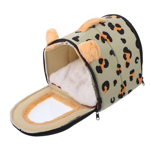 JOINPAYA Warmer Hamster Unterschlupf aus Stoff mit Stilvollem Leopardenmuster Kuscheliges Nest für Hamster Meerschweinchen und Kaninchen Langlebiges Winterfestes Kleintierhaus Xs Grün JOINPAYA Warmer Hamster Unterschlupf aus Stoff mit Stilvollem Leopardenmuster Kuscheliges Nest für Hamster Meerschweinchen und Kaninchen Langlebiges Winterfestes Kleintierhaus Xs Grün von JOINPAYA