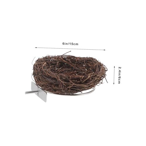JOINPAYA Warmes Natürliches Rattan Vogelnest Handgewebtes Brut und Schlafnest Atmungsaktives Vogelhaus für Wellensittiche Kanarienvögel und Kleine Ziervögel Robust und Wetterbeständig von JOINPAYA