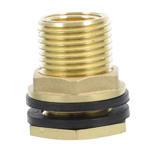 JOINPAYA Wassertank Regler Spule Waschbecken zum Schlauchadapter Stecker Extender Pooladapter Schlauch zubehör wassertank Adapter Wassertankanschluss Schottadapter Messing Golden von JOINPAYA