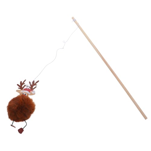 JOINPAYA Weihnachtliche Katzenangel Mit Reindeer-Design Interaktives Katzenspielzeug Stressbewältigung Aktivität Für Drinnen Farbenfrohes Teaser-Spielzeug Für Katzen Und Kätzchen JOINPAYA Weihnachtliche Katzenangel Mit Reindeer-Design Interaktives Katzenspielzeug Stressbewältigung Aktivität Für Drinnen Farbenfrohes Teaser-Spielzeug Für Katzen Und Kätzchen von JOINPAYA