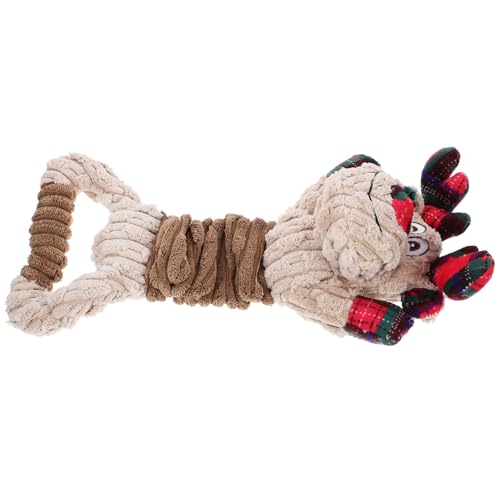 JOINPAYA Weihnachtliches Plüsch Hundespielzeug Elchform Quietschendes Langlebiges Kauspielzeug für Welpen und Kleine Hunde Interaktives zur Zahnpflege und Beschäftigung JOINPAYA Weihnachtliches Plüsch Hundespielzeug Elchform Quietschendes Langlebiges Kauspielzeug für Welpen und Kleine Hunde Interaktives zur Zahnpflege und Beschäftigung von JOINPAYA