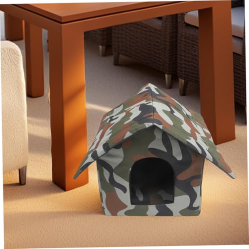 JOINPAYA Wetterfestes Isoliertes Katzenhaus für Draußen mit Erhöhtem Zusammenklappbarem Design und Weicher Matte Windgeschützt und Warm für Streunende Katzen im Winter JOINPAYA Wetterfestes Isoliertes Katzenhaus für Draußen mit Erhöhtem Zusammenklappbarem Design und Weicher Matte Windgeschützt und Warm für Streunende Katzen im Winter von JOINPAYA