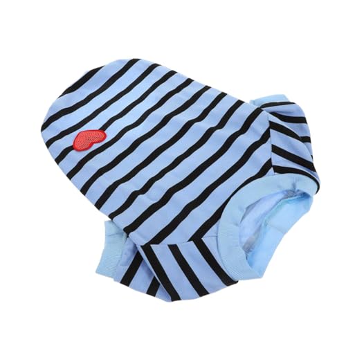 JOINPAYA waschbarer Haustierkleidung Hemden für Hunde Tee Streifen Party Hundehemden Sommer-Welpen-Shirt Hunde-T-Shirt Outdoor-Haustier-Sweatshirt Welpenhemd Baumwolle Blue JOINPAYA waschbarer Haustierkleidung Hemden für Hunde Tee Streifen Party Hundehemden Sommer-Welpen-Shirt Hunde-T-Shirt Outdoor-Haustier-Sweatshirt Welpenhemd Baumwolle Blue von JOINPAYA