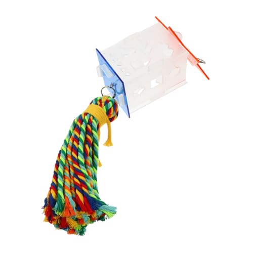 JOINPAYA zur Vogelsuche heizlùfter sonnenblumenö Toys vogelspielzeug nymphensittich игрушки Futterspender Fütterung Vogelfutterfuttermittel Papageien-Futterspielzeug Baumwollseil von JOINPAYA