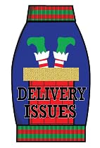 Jollidays Pets Delivery Issues Ugly Pullover, Blau, Größe L von JOLLIDAYS