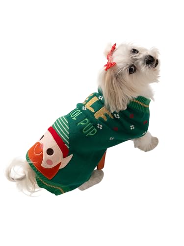 Jollidays Pets Elf Patrol Ugly Pullover, Grün, Größe L von JOLLIDAYS