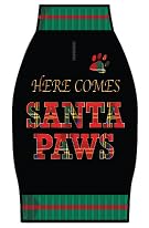 Jollidays Pets Santa Paws Ugly Pullover, Schwarz, Größe L von JOLLIDAYS