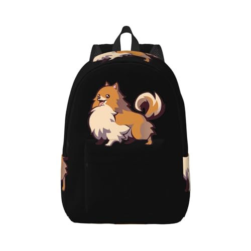Leichter und stilvoller Canvas-Rucksack für Hunde, für Reisen, Wandern und den täglichen Gebrauch, robuster Rucksack, Camping-Rucksack, Tagesrucksack für Outdoor-Aktivitäten von JONGYA
