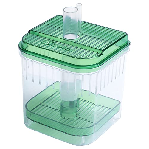 JOPEDIN Quadratische Filterbox aus Kunststoff für Aquarium, quadratisch, grün, transparent von JOPEDIN