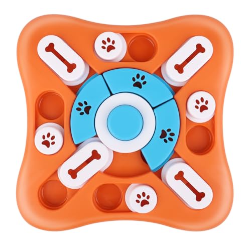JOPHEK Intelligenzspielzeug für Hunde, Hunde Beschäftigung Feeder Dispenser, Interaktives Welpenspielzeug für Hunde mit Quietschen für Kleine, Mittlere, Große Hunde, Welpen und Katzen von JOPHEK