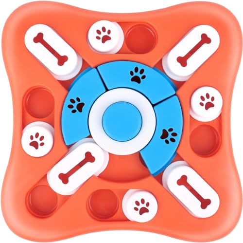 JOPHEK Intelligenzspielzeug für Hunde, Hunde Beschäftigung Feeder Dispenser, Interaktives Welpenspielzeug für Hunde mit Quietschen für Kleine, Mittlere, Große Hunde, Welpen und Katzen von JOPHEK