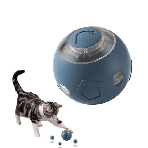 JOPWUE Elektrischer interaktiver Hundespielzeug-Ball, springender Aktivierungsball, wiederaufladbares, automatisches bewegliches Spielzeug mit Touch-Aktivierung, für Langeweile Welpen, kleine von JOPWUE