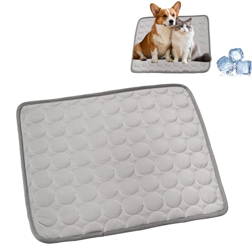 JOPWUE Kühlmatte für Hunde und Katzen, langlebig, faltbar, für Zuhause, Reisen, wiederverwendbar, ungiftiges Gel, selbstkühlendes Pad für Hunde und Katzen im heißen Sommer, ideal für Hunde und Katzen JOPWUE Kühlmatte für Hunde und Katzen, langlebig, faltbar, für Zuhause, Reisen, wiederverwendbar, ungiftiges Gel, selbstkühlendes Pad für Hunde und Katzen im heißen Sommer, ideal für Hunde und Katzen von JOPWUE