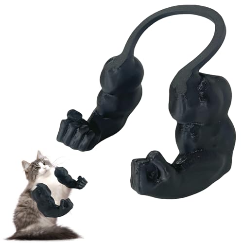 Katzen-Muskelarm-Dekoration, 3D-gedruckte Katzen-Muskelarme, Halloween-Kostüme für Haustiere, Katzenhalsarme mit Muskeln, starker Arm für Katzen, riesige Halloween-Requisiten für lustige kleine von JOPWUE