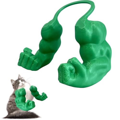 Katzen-Muskelarm-Dekoration, 3D-gedruckte Katzen-Muskelarme, Halloween-Kostüme für Haustiere, Katzenhalsarme mit Muskeln, starker Arm für Katzen, riesige Halloween-Requisiten für lustige kleine von JOPWUE