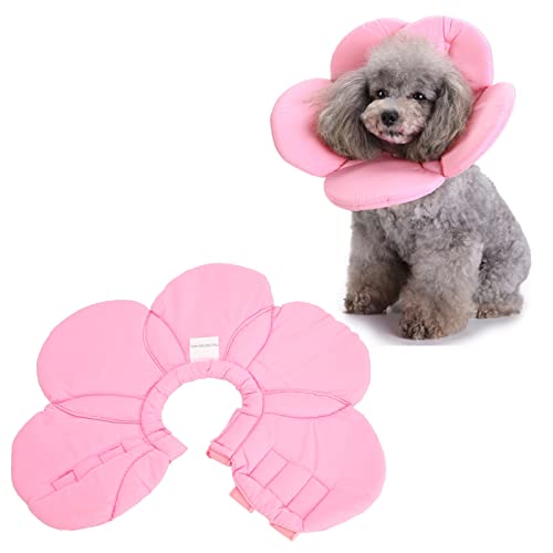 JOROBURO Haustier-Erholungshalsband, Leichtes, Sonnenblumenförmiges, Süßes Hunde-Elizabeth-Halsband, Verstellbares Weiches Katzenkegelhalsband, Haustier-Schwamm-Halshalsbänder für Hunde JOROBURO Haustier-Erholungshalsband, Leichtes, Sonnenblumenförmiges, Süßes Hunde-Elizabeth-Halsband, Verstellbares Weiches Katzenkegelhalsband, Haustier-Schwamm-Halshalsbänder für Hunde von JOROBURO