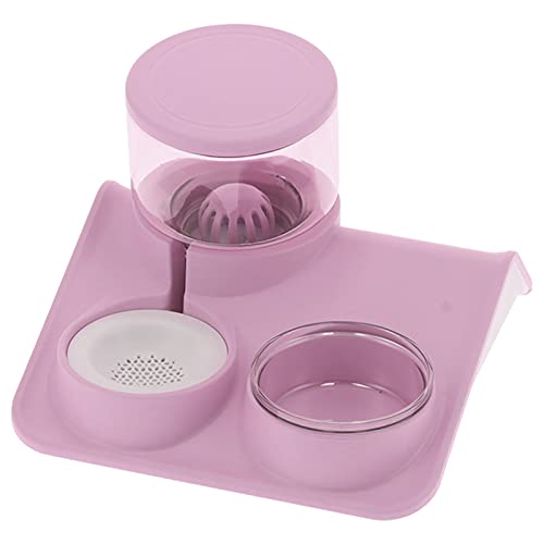 JOROBURO Haustier-Futterspender, Abnehmbarer Katzen-Wasserspender, 1,8 L, Automatischer Wasserspender, Futternapf, Trinknapf, Haustier-Wasserspender und Futternapf-Set für (Trinkbrunnen JOROBURO Haustier-Futterspender, Abnehmbarer Katzen-Wasserspender, 1,8 L, Automatischer Wasserspender, Futternapf, Trinknapf, Haustier-Wasserspender und Futternapf-Set für (Trinkbrunnen von JOROBURO