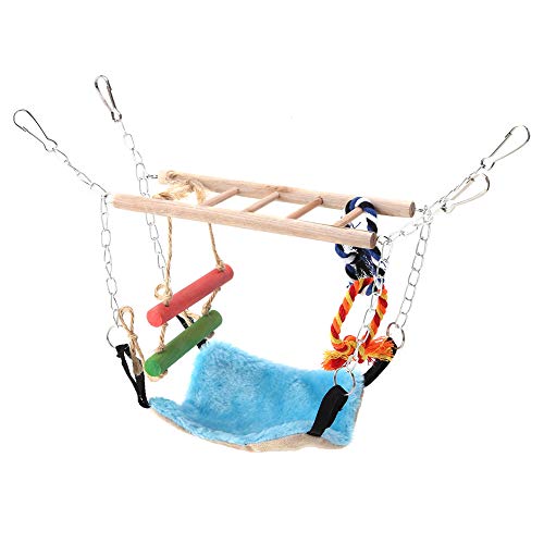 JOROBURO Haustier-Kletterseil Netz, Vogel Kletter Seil Leiter Kleintier-Frettchen-Papageien Ratte Vogel-Schaukel Seil, Hängendes Netz Käfig Haustiere Schaukel Bett Spielzeug für Vögel JOROBURO Haustier-Kletterseil Netz, Vogel Kletter Seil Leiter Kleintier-Frettchen-Papageien Ratte Vogel-Schaukel Seil, Hängendes Netz Käfig Haustiere Schaukel Bett Spielzeug für Vögel von JOROBURO