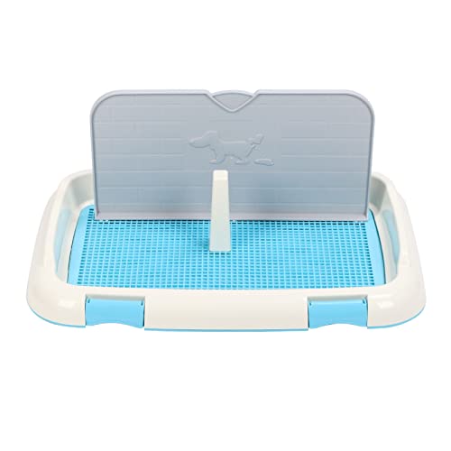 JOROBURO Hundetöpfchen-Tablett, Indoor-Welpen-PIPI-Pad-Halter, Haustier-Töpfchen mit Wandabdeckung, Hundetoilette, Indoor-Welpen-Trainingspads, Tragbarer, Abnehmbarer (Blau) von JOROBURO