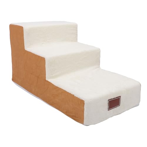 Hundetreppe, Weich, Verbesserter Komfort, Stabile Struktur, Stilvoller Look, Vielseitig, 3 Stufen, Haustier-Welpen-Treppe, 3 Etagen, Hundetreppe, Haustier-Stufe für Kleine Hunde Hundetreppe, Weich, Verbesserter Komfort, Stabile Struktur, Stilvoller Look, Vielseitig, 3 Stufen, Haustier-Welpen-Treppe, 3 Etagen, Hundetreppe, Haustier-Stufe für Kleine Hunde von JOROBURO