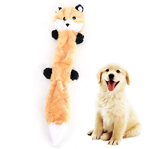 JOROBURO 1 Stück Kauspielzeug für Hunde, Buntes Tierform-Plüsch-Kaubissspielzeug für Hunde, Interaktives Trainingsspielzeug für Hunde und Welpen, Quietschendes Plüsch-Hundespielzeug für von JOROBURO