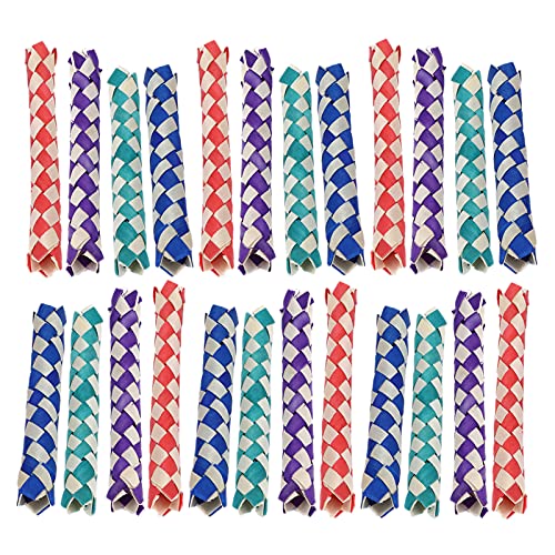 JOROBURO 24 Stück Fingerfallen, Vögel, Papageien, Kauspielzeug, Chinesische Bambusfallen, DIY-Spielzeug, Chinesische Fingerfalle, Fingerfallen, Haustier, Vogel, Kauspielzeug, JOROBURO 24 Stück Fingerfallen, Vögel, Papageien, Kauspielzeug, Chinesische Bambusfallen, DIY-Spielzeug, Chinesische Fingerfalle, Fingerfallen, Haustier, Vogel, Kauspielzeug, von JOROBURO