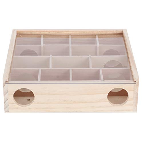 JOROBURO Hamster-Labyrinth-Spielzeug, Hölzerne Mehrkammer-Mäuse, Interaktives Intelligentes Haustierspielzeug, Kleiner Rennmaus-lustiger Spielzeugtunnel, Erkundungsspielzeug mit Acrylglas JOROBURO Hamster-Labyrinth-Spielzeug, Hölzerne Mehrkammer-Mäuse, Interaktives Intelligentes Haustierspielzeug, Kleiner Rennmaus-lustiger Spielzeugtunnel, Erkundungsspielzeug mit Acrylglas von JOROBURO