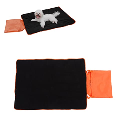 JOROBURO Haustiermatte für den Außenbereich, Wendbar, Wasserdicht, Maschinenwaschbar, Tragbare Hundeschlafunterlage, Tragbares, Faltbares, Weiches Hundebett für (Orange mit schwarzer JOROBURO Haustiermatte für den Außenbereich, Wendbar, Wasserdicht, Maschinenwaschbar, Tragbare Hundeschlafunterlage, Tragbares, Faltbares, Weiches Hundebett für (Orange mit schwarzer von JOROBURO