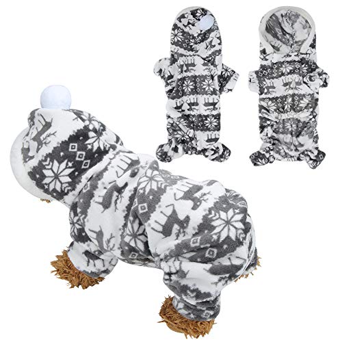 JOROBURO Hunde-Kapuzenpullover, Herbst/Winter, Weiche Plüsch-Hundekleidung, Plüsch-Winter, Niedlich, Warm, Bequem, Hunde-Outfit, Kapuzenpullover für Kleine, Mittelgroße und Große Hunde, (L) von JOROBURO