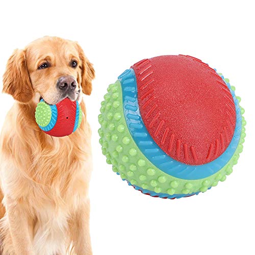 JOROBURO Hunde-Kauspielzeug, Haustier-Gummi-elastischer Ball, Zähneknirschen, Training, Interaktives Spielzeug, Bissfestes, Langlebiges Spielzeug für Kleine Hunde, Corgi, Teddy, Training, von JOROBURO