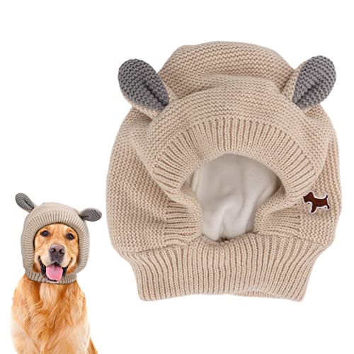 JOROBURO Hunde-Strickmütze, Hundepflege-Ohrenschützer, Gestrickte Hasenohr-Haustiermütze, Lindert Angstzustände, Lärmschutz, Warme Hunde-Ohrenschützer, Hunde-Ohrenabdeckung, Wintermütze, JOROBURO Hunde-Strickmütze, Hundepflege-Ohrenschützer, Gestrickte Hasenohr-Haustiermütze, Lindert Angstzustände, Lärmschutz, Warme Hunde-Ohrenschützer, Hunde-Ohrenabdeckung, Wintermütze, von JOROBURO