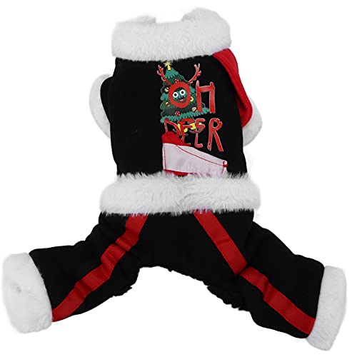 JOROBURO Hunde-Weihnachtskostüme, Lustige Weihnachtskostüme für Haustiere, Süße Warme Haustier-Weihnachtsbaum-Kleidung, Haustier-Pullover für Kaltes Wetter, Warme Winter-Outfits für (M) von JOROBURO
