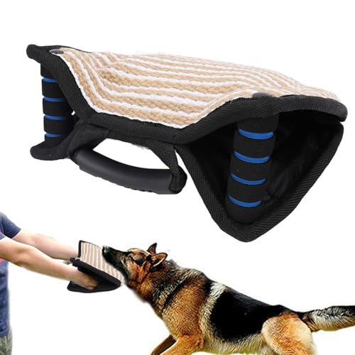 JOROBURO Hundebisskissen, Reißfestes Leinen-Hundebiss-Hülse, Hundebiss-Trainingskissen, Hundeziel-Biss-Schlepper-Spielzeug, Biss-Biss-Kissen für Deutsche Schäferhunde JOROBURO Hundebisskissen, Reißfestes Leinen-Hundebiss-Hülse, Hundebiss-Trainingskissen, Hundeziel-Biss-Schlepper-Spielzeug, Biss-Biss-Kissen für Deutsche Schäferhunde von JOROBURO