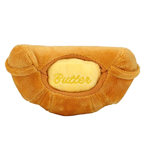 JOROBURO Hundespielzeug, Croissant-Plüsch-Hundespielzeug, Lustiges Interaktives Kauspielzeug für Hunde mit Knistergeräusch, Bequemes Plüschspielzeug für Hunde, Welpen, Katzen, Kätzchen JOROBURO Hundespielzeug, Croissant-Plüsch-Hundespielzeug, Lustiges Interaktives Kauspielzeug für Hunde mit Knistergeräusch, Bequemes Plüschspielzeug für Hunde, Welpen, Katzen, Kätzchen von JOROBURO