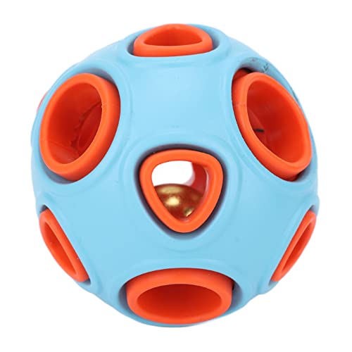 JOROBURO Hundespielzeugball, Bissfester, Langlebiger Gummi, Interaktiver Spielzeugball Zur Futterausgabe für Hunde mit Glockenton, Hundepuzzlespielzeug, Interaktives Haustier-Kauspielzeug JOROBURO Hundespielzeugball, Bissfester, Langlebiger Gummi, Interaktiver Spielzeugball Zur Futterausgabe für Hunde mit Glockenton, Hundepuzzlespielzeug, Interaktives Haustier-Kauspielzeug von JOROBURO