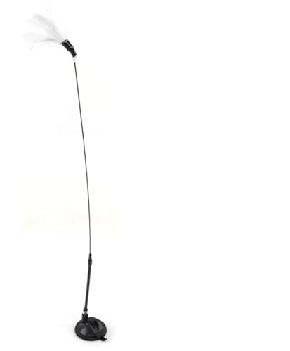JOROBURO Katzen-Zauberstab-Spielzeug, Interaktiver Katzen-Federstab, Saugnapf, Katzen-Teaser-Stick mit Glocke, Tumbler, Katzenspielzeug, Katzen-Zauberstab-Spielzeug und Interaktives JOROBURO Katzen-Zauberstab-Spielzeug, Interaktiver Katzen-Federstab, Saugnapf, Katzen-Teaser-Stick mit Glocke, Tumbler, Katzenspielzeug, Katzen-Zauberstab-Spielzeug und Interaktives von JOROBURO