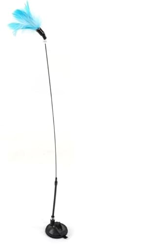JOROBURO Katzen-Zauberstab-Spielzeug, Interaktiver Katzen-Federstab, Saugnapf, Katzen-Teaser-Stick mit Glocke, Tumbler, Katzenspielzeug, Katzen-Zauberstab-Spielzeug und Interaktives JOROBURO Katzen-Zauberstab-Spielzeug, Interaktiver Katzen-Federstab, Saugnapf, Katzen-Teaser-Stick mit Glocke, Tumbler, Katzenspielzeug, Katzen-Zauberstab-Spielzeug und Interaktives von JOROBURO