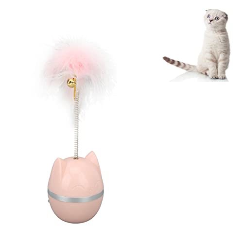 JOROBURO Katzenfederspielzeug, Katzenspielzeug, Interaktives Katzenspielzeug mit Glocke, Katzenfedern, Bandspielzeug, Ringglocke, Feder, Haustierspielzeug Zur Stimulierung des Instinkts JOROBURO Katzenfederspielzeug, Katzenspielzeug, Interaktives Katzenspielzeug mit Glocke, Katzenfedern, Bandspielzeug, Ringglocke, Feder, Haustierspielzeug Zur Stimulierung des Instinkts von JOROBURO